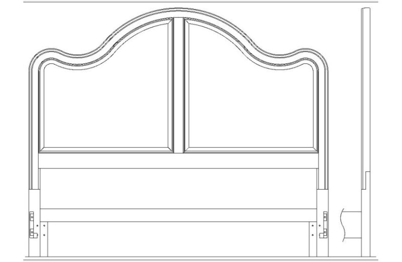 Celeste 6/6 Sonata Panel Bed Headboard