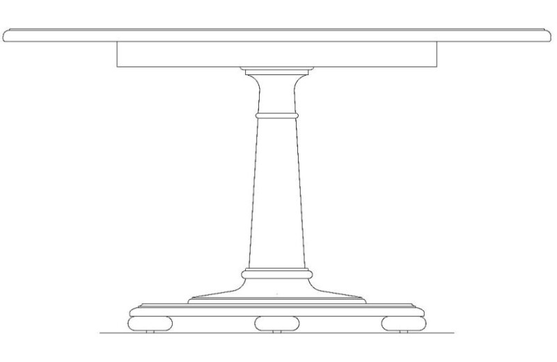 Celeste Aubonne Round Dining Table - Complete