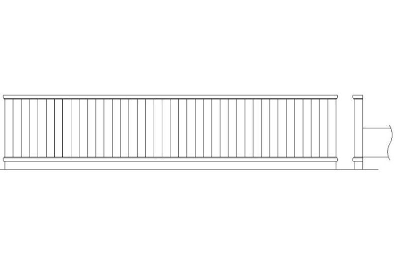 Leyton 6/6 Aukland Panel Bed Footboard W/rails+slats-hone