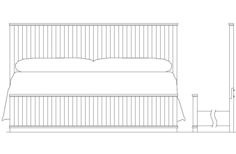 Leyton 6/0 Aukland Panel Bed-honey - Complete