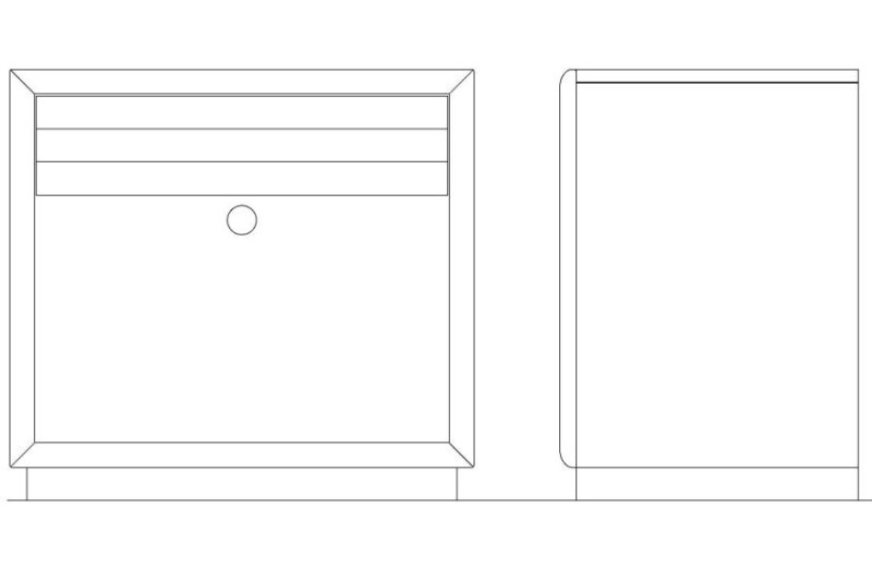 Leyton Open Nightstand - Auburn