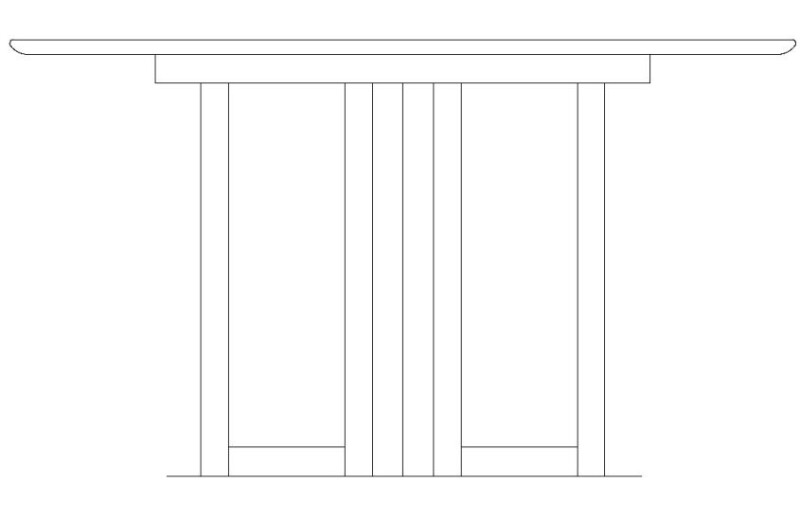 Leyton Kendall Round Dining Table-auburn - Complete