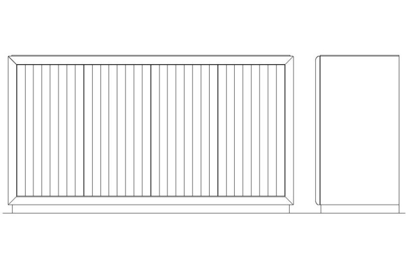 Leyton Granada Sideboard - Auburn