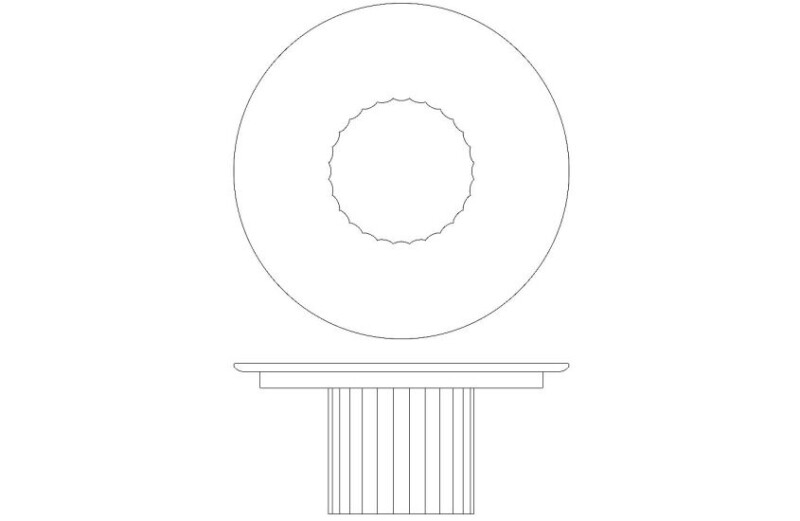 Leyton Round Coffee Table - Honey