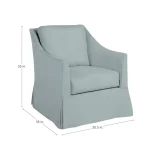 Baldwin Outdoor Swivel Lounge Chair - Image 6