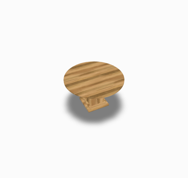 Plank Table 6060P Solid Round