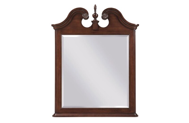 Hadleigh Vertical Pediment Mirror