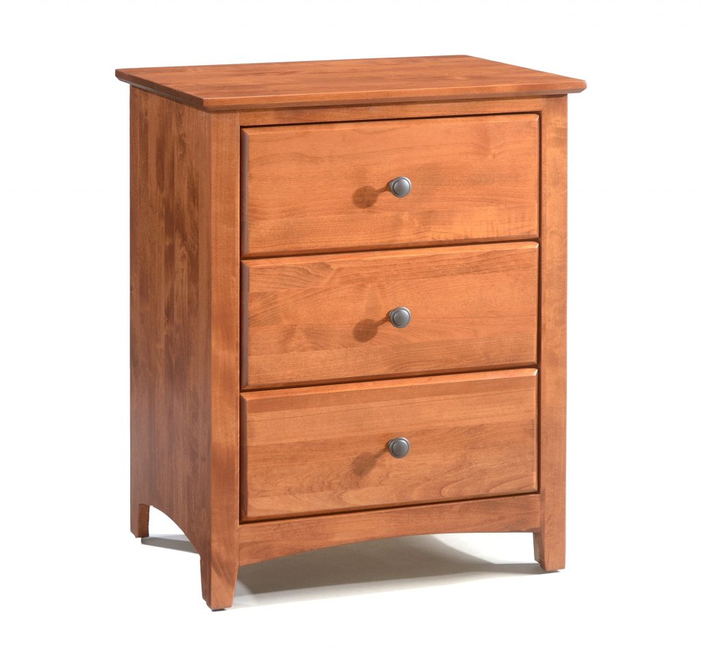 Shaker 3 Drawer Wide Nightstand - 61231