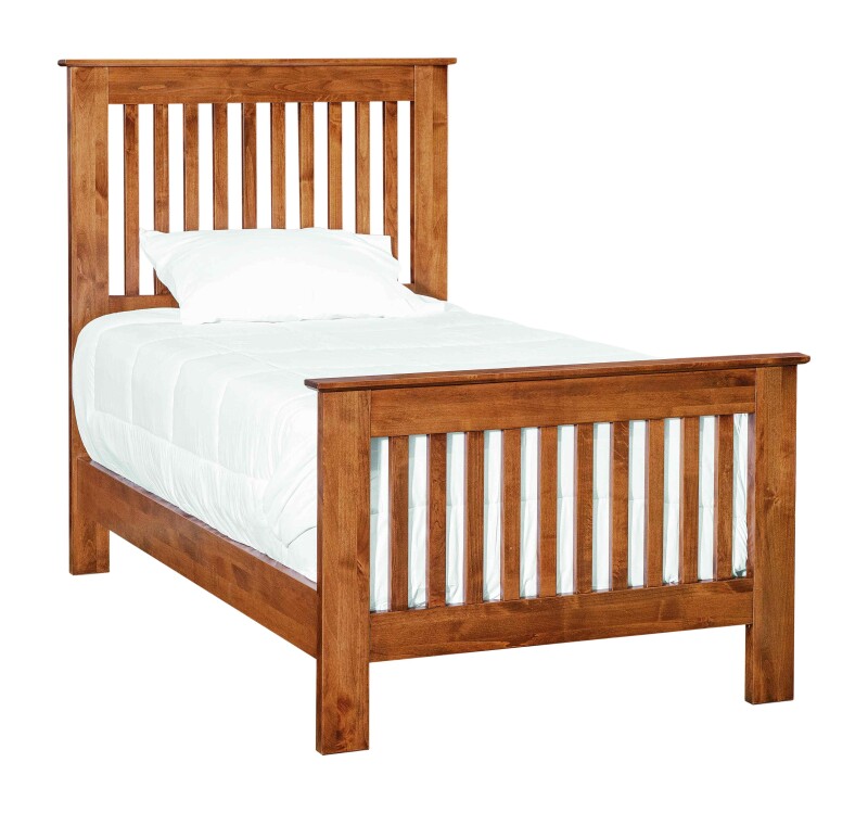 Shaker Slat Twin Bed - Low Footboard - 61333