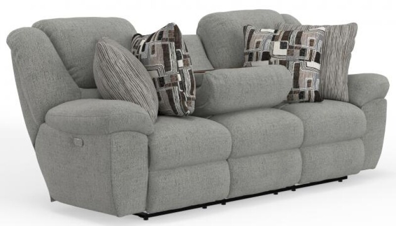 Trifecta 165 Power Sofa w/3 Recliners and Drop Down Table