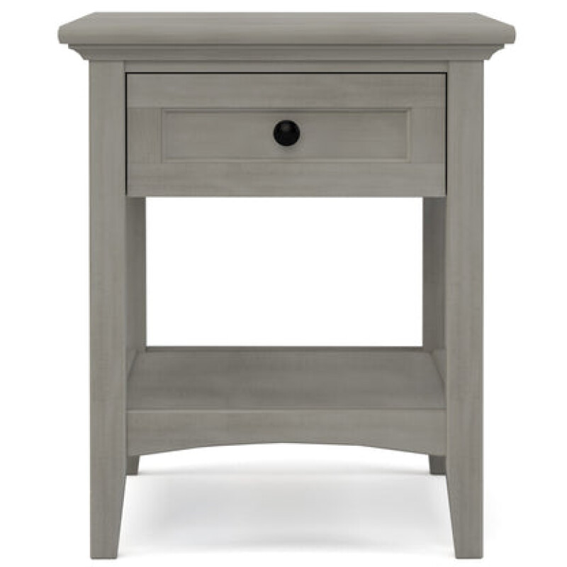 Revere One-Drawer End Table - 806-Mist / 02-Bronze Knob