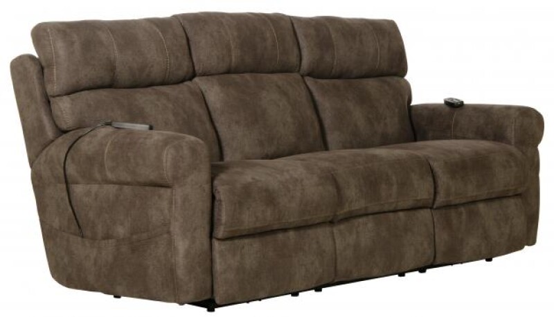 Tranquility 301 Power Headrest Power LayFlat Recl Sofa w/DDT/CR3 Heat/Massage/Lumbar