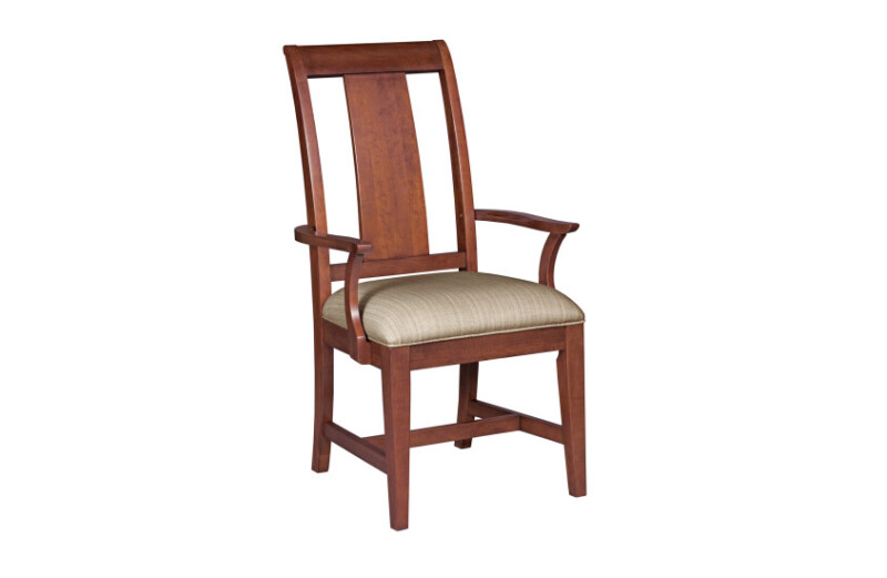 Cherry Park Arm Chair Upholstered Seat