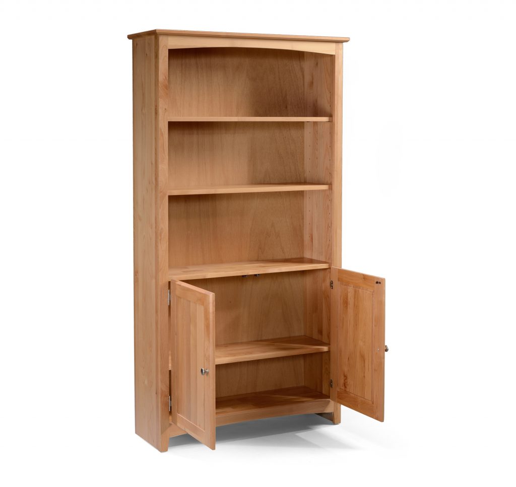 Alder Bookcases Alder Bookcase 30 X 72 with Doors - 63072D