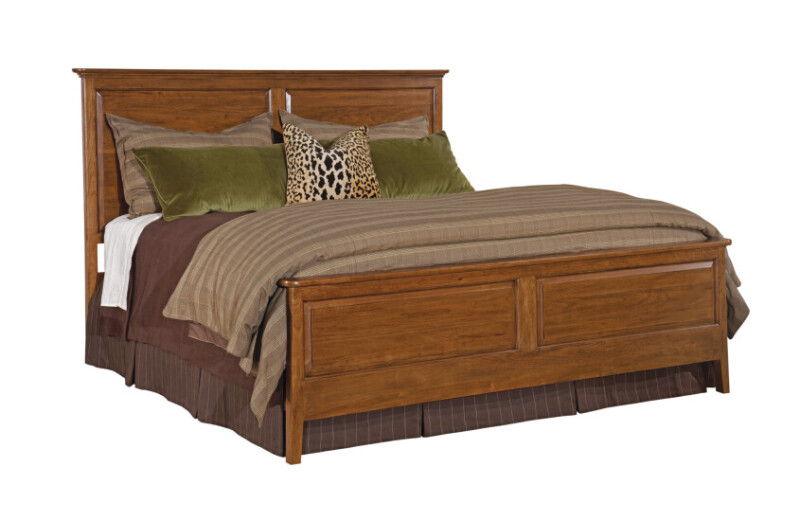 Cherry Park Panel King Bed - Complete