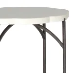 Gillian Wrought Iron Unique Outdoor End Table 20 In. W X 2 2.75 In. H