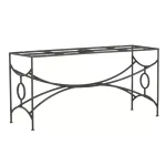 Trestle Iron Rectangular Dining Table Base