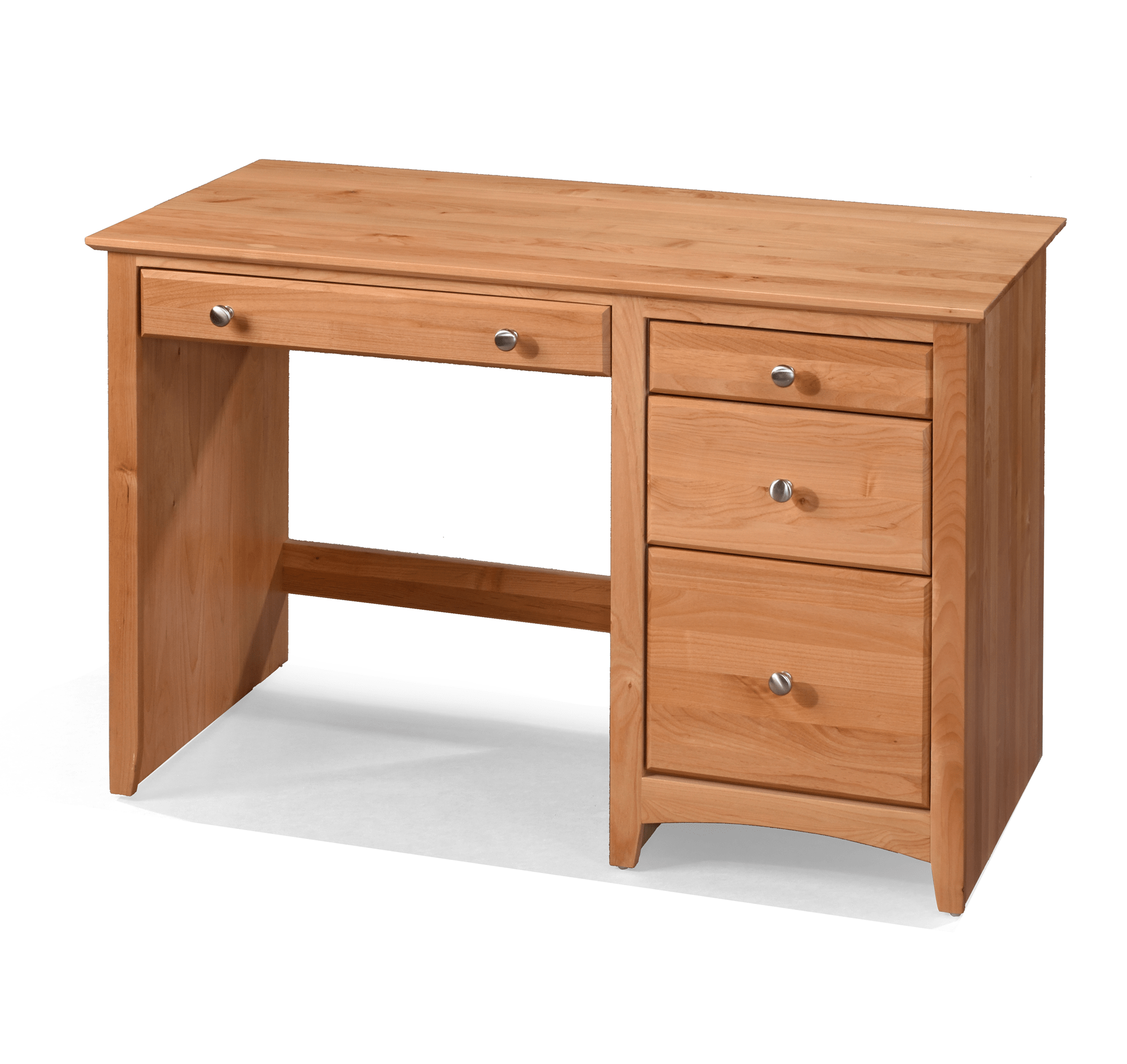 Modular Office 4 Drawer Desk - Overhang Top - 6524