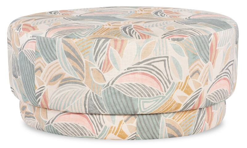 Upholstery Living Room Silas Large Round Ottoman