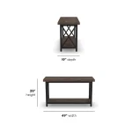 Carpenter Brown Sofa Table - Image 4