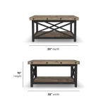 Carpenter Brown Square Coffee Table - Image 6