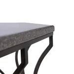 Audrey Wrought Iron Octagonal Outdoor Coffee Table 39 In. W X 16. 25 In. H - Image 3