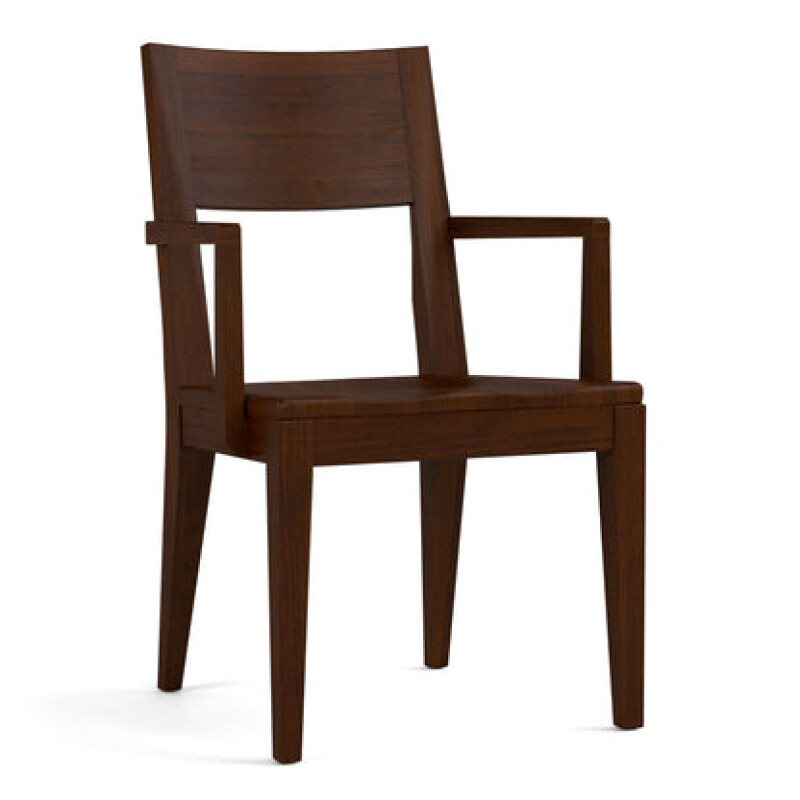 Dwyer Wooden Arm Chair - 808 Russet