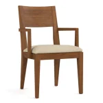 Dwyer Upholstered Arm Chair - 804 Ember / 7617-91 Linen - Image 6