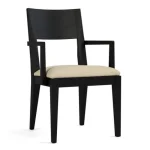 Dwyer Upholstered Arm Chair - 809 Ebony / 7617-91 Linen
