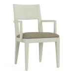 Dwyer Upholstered Arm Chair - 809 Ebony / 7617-91 Linen - Image 5