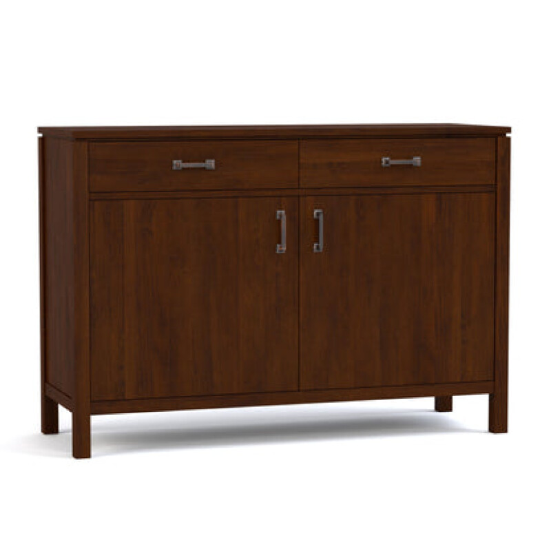 Dwyer Small Server - 808 Russet / 04 Bronze Square Pull