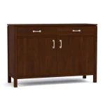 Dwyer Small Server - 808 Russet / 05 Nickel Square Pull