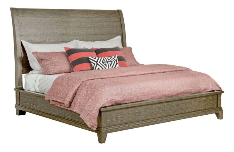 Plank Road Eastburn Sleigh King Bed - Complete
