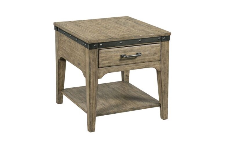 Plank Road Artisans Rectangular Drawer End Table