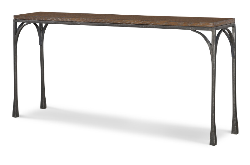 70A-726-V1 - Mesa Flat Iron Console Table - Napa Cerused