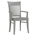 Gable Road Wooden Arm Chair - 800 Clay - Image 8