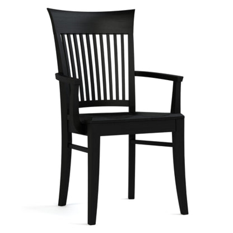 Gable Road Wooden Arm Chair - 809 Ebony