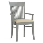 Gable Road Upholstered Arm Chair - 803 Bluff / 7617-91 Linen - Image 8