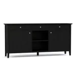 Gable Road Large Server - 809 Ebony / 03 Nickel Knob