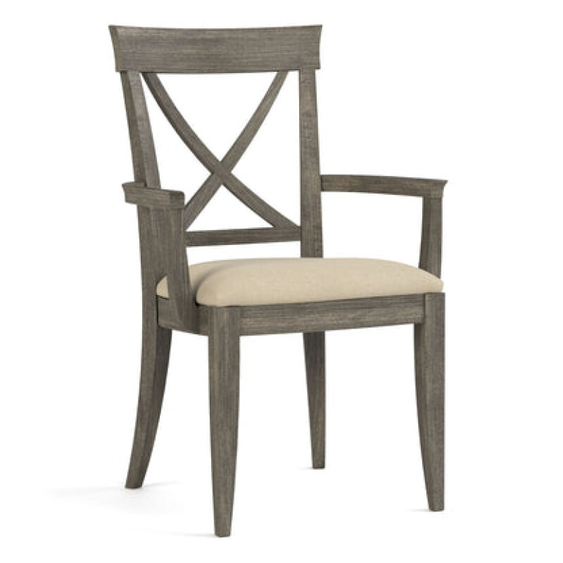 Revere Upholstered Arm Chair - 803 Bluff / 7617-91 Linen