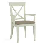 Revere Upholstered Arm Chair - 803 Bluff / 7617-91 Linen - Image 6