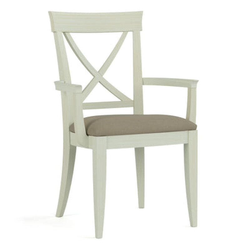 Revere Upholstered Arm Chair - 804 Ember / 7617-91 Linen