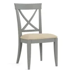 Revere Upholstered Side Chair - 806 Mist / 7617-91 Linen