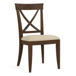 Revere Upholstered Side Chair - 806 Mist / 7617-91 Linen - Image 4