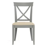 Revere Upholstered Side Chair - 806 Mist / 7617-91 Linen - Image 8