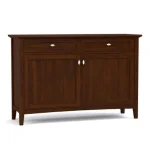 Revere Small Server - 808 Russet / 09 Nickel Oval Knob