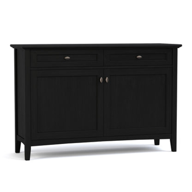 Revere Small Server - 809 Ebony / 08 Bronze Oval Knob