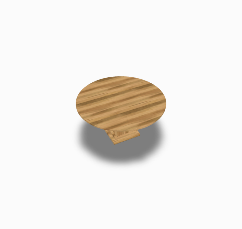 Plank Table 7272P Solid Round