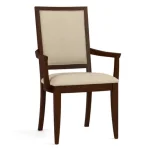 Origins Upholstered Arm Chair - 808 Russet / 7617-91 Linen