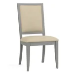 Origins Upholstered Side Chair - 809 Ebony / 7617-91 Linen - Image 7
